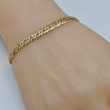 Bracelets - 14K Gold Plated. Omega Link Chain 5mm. *Premium Q*