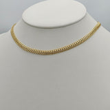 Chains - 14K Gold Plated. Fancy Style - 6mm W - 16.5in L *Premium Q*