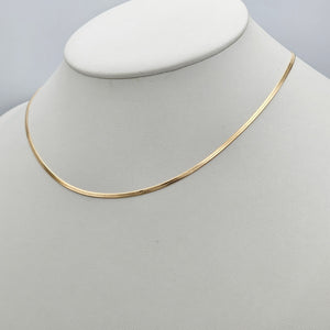 Chains - 18K Gold Plated. Snake Style - 2mm W - 18in L *Premium Q*