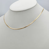 Chains - 18K Gold Plated. Snake Style - 2mm W - 18in L *Premium Q*