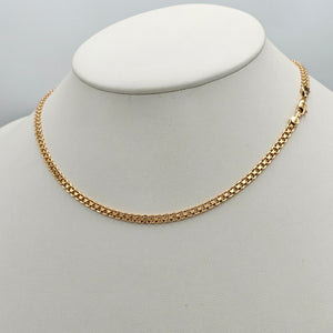 CLOSEOUT* Chains - 18K Gold Plated. Fancy Style - 4mm W - 18in L *Premium Q*